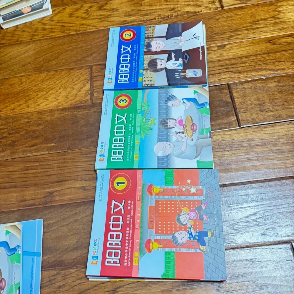 Young Chinese Curriculum Level 1 2 3 Student Books Workbooks Flashcards Set 12pc